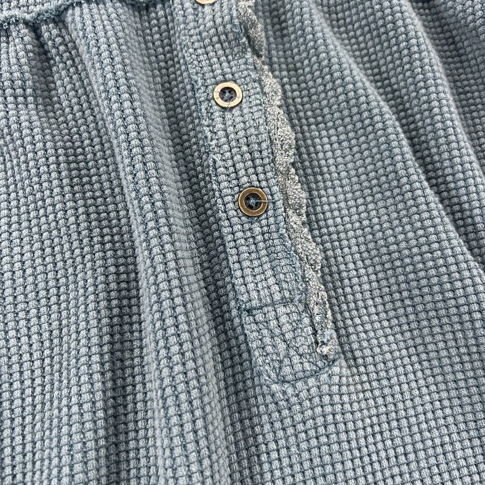 We The Free Teal Long Sleeve Waffle-Knit Top - Picture 5 of 14
